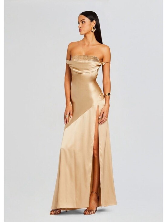 Retrofete Dresses & Skirts - NWT $798 Retrofete Emery Crystal Sequin Embellished silk maxi dress size Large